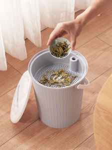 Chinese Style Tea Tray Waste Water Bucket Tea Leaf Separator Drainage Part for Gongfu Tea Ceremony Plastic Tea Trash Can