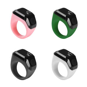 Wearable Bluetooth Smart Tally Counter Ring APP Sync Digital Display Rechargeable Zikr Prayer Time Reminder Clicker