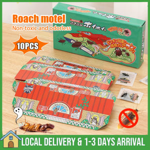 10pcs Roach Motel Cockroach Glue Board Household Extra Strong Sticky Glue Trap Cockroach Paste Kitchen non-toxic Cockroach Killer Artifact