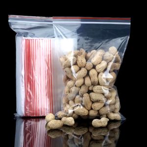 500pcs #1/#2/#3/#4 Zip Plastic pouch food storage/ Resealable Plastic Packaging bag