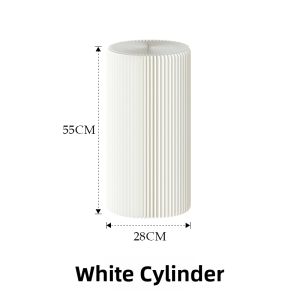 SHIBAZHI | Creative Artistic White Cylindrical Display Stand