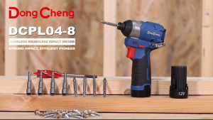 Máy Vặn Vít Dùng Pin Động Cơ Không Chổi Than Dong&Cheng DCPL04-8 12V/2.0Ah Công Suất 250W Lực Siết 140N.m - Hàng Chính Hãng