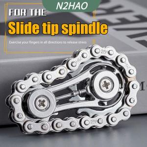 Fidget Spinners Spinning Top Fingertip Gyro Mechanical Chains Gear Gyroscope Hand Spinner Chain Gear Flywheel Fingertip Metal Wheel Gear Chain Gyroscope Adult