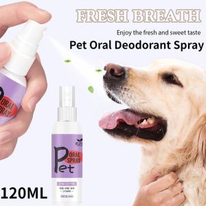 Pet Oral Deodorant Spray Pet Dog Oral Care Spray Pet Dental Spray Cat Dog Teeth Bad Breath Cleaning
