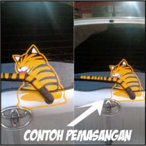 AKSESORIS STIKER MOBIL KACA BELAKANG STIKER WIPER KUCING MURAH