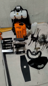 Paket Mesin Potong Rumput Babat Rumput 328 CC 2 Tak Gendong Sudah Komplit Tesla & Adaptor