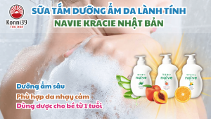 SỮA TẮM DƯỠNG ẨM DA LÀNH TÍNH NAIVE KRACIE NHẬT BẢN (CHAI 530ML)