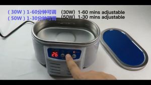 【Malaysia shipped in 24hours】 30w/50w Digital Ultrasonic Cleaner Dual Frequency Vibration Ultrasonic Bath Jewelry Parts Glasses Circuit Board Cleaning Machine EU plug 220V