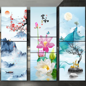 Miếng Dán Tường Tự Dính Chống Thấm Nước Miếng Dán Tủ Lạnh Miếng Dán Trang Trí Đơn Giản Phong Cách Bắc Âu Trung Quốc Mới Miếng Dán Có Thể Cắt Ra