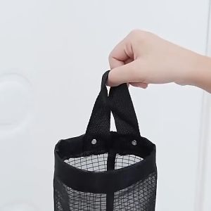 Túi Lưới Treo Tường Dạng Ống Dài Đựng Túi Nilon