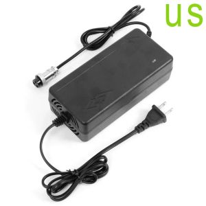 54.6V GX16 3-Pin Charger 2A for VSETT 8 8+9 9+10+ SPEEDUAL ZERO 9 10 8X 10X 11X Electric Scooter Charger Lithium Battery Pack