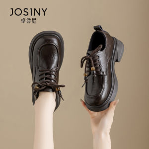 Josiny | Thickened and Warm Womens Loafers for Winter Heeled