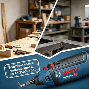 Bosch | Bosch GRO 12V-35 Cordless Grinder 12V Electric Rotary Multi-Purpose Tool for Engraving Sanding Polishing Drilling Power Tools