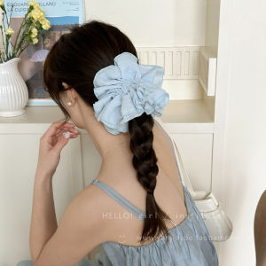 Phụ Kiện Tóc Thắt Nút Đuôi Ngựa Viền Ren Đầu Xuân Mềm Mại Không Dệt Không Trang Trí Không Có Dấu Vết Không Có Khóa Kéo Không Có Khóa