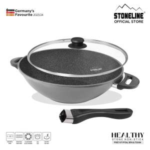 STONELINE® Wok 36 cm with Lid Extra Long Handle | CLASSIC