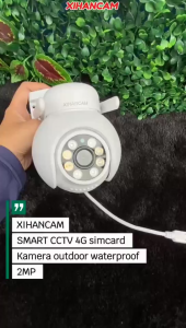 XIHANCAM Smart CCTV 4G SimCard Kamera Outdoor Waterproof 2MP IP Kamera 4G 360 PTZ CCTV 4G Jarak Jauh Lewat HP NVR