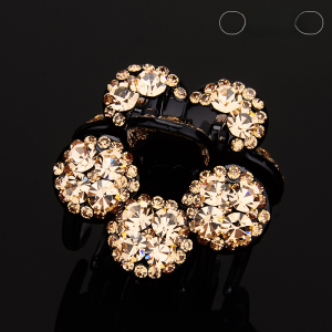 Updo Hair Claw Womens High-End Swarovski Diamond Elegance Ponytail Clip South Korea Elegant Hair Clip Head Tassel Small Catcher Headdress