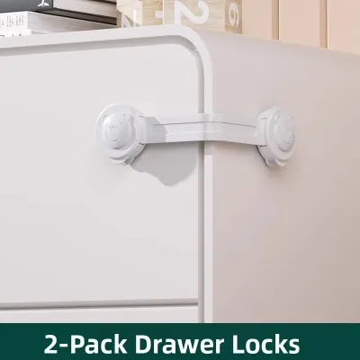 BULUTU | Child Safety Locks Anti-Squeeze Protection for Drawers Cabinet Doors Refrigerator and Windows