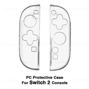 TPU+PC Transparent Case for Nintendo Switch 2 Gamepads Protective Shell Cover Shockproof Protector Case for Switch 2 Accessories