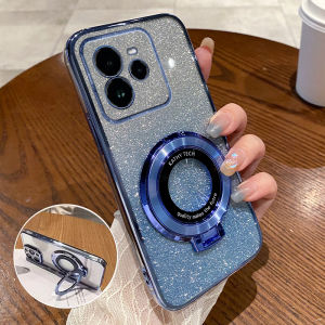 Realme GT7Pro Phone Case Full Cover Protection with Stand Anti-Fall Shockproof Transparent Sparkling Silicone Eco-Friendly