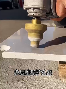M10 Thread 20-35-50mm Diamond Chamfer Drill Bit 38mm /Brazed Pagoda Step Drill Bit/Three-Step Reamer For Marble Tile Ceramic