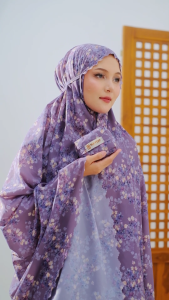 Nadira Mukena Parasut Travelling Korea Mini Pouch Terbaru 2025 Motif Jasmin Ivana Adem