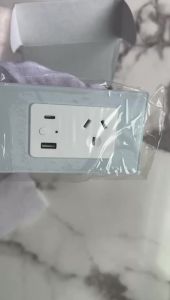 Melery | Melery Tuya WiFi Smart Australia Argentina Wall Socket AU Plug Outlet Glass Panel USB Type C Remote by Phone Alexa Google Home