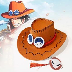 Cartoon Anime Luffy One Piece D Ace Cosplay Hats Cowboy Cap For Men Women Casual Topee Pirates Hat Adult Bucket Hat Gifts ﻿