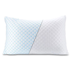 Summer Sleeping Pillow For Home Hotel AB Side Cooling Ice Silk+Bamboo Fiber Face Shredded Memory Foam Sleep Pillows 51*66cm*1pc