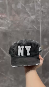 Terbaru -Topi Baseball Pria Wanita Bahan Washed Bordir NYC Casual