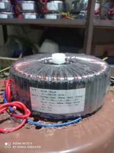 trafo toroid donat 20A CT 55v - 45v murni