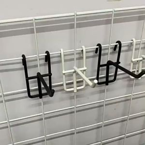 WK 10PCS Wire Mesh Hook Coated Heavy duty 15cm / 20cm / 25cm Sizes Supermarket Screen Hooks For Screen