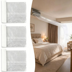 5/10M Air Conditioning Air Duct Vent Extended Bag PE Plastic Folding Air Conditioner Blowing Bag Flexible Ventilation Guide Duct Bag