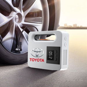 Bơm lốp ô tô Toyota điện tử tự ngắt máy bơm lốp oto xe hơi  12v có đồng hồ hiển thị áp suất lốp công suất lớn bơm nhanh lực mạnh trang bị đèn LED chiếu sáng