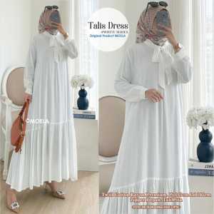 Seri Dress Talis Putih LD 105 Moela: Pakaian Wanita Desain Elegan & Bahan Nyaman