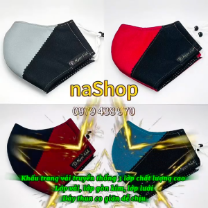 NaShop - Combo 10 khẩu trang truyền thống cao cấp khẩu trang màu phối màu ngẫu nhiên khẩu trang hoa khẩu trang sọc caro khẩu trang chấm bi tái sử dụng tiết kiệm