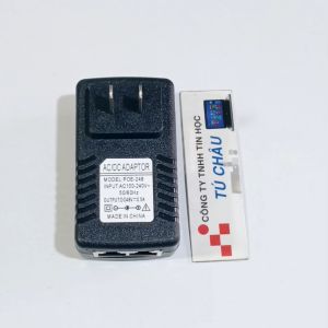 Adapter  POE 1 đầu LAN 1 đầu POE / Output DC: 48V - 0.5A