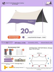 The Primitive | Black Glue Instant Outdoor Camping Tarp Tent