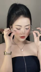 Kính Mắt Nữ Chống Nắng Mắt Kính Thời Trang Không Viền Tròng Kính Phối Màu Hồng Trẻ Trung Xinh Xắn