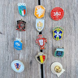 Đội Bóng Đá Bồ Đào Nha Mỹ Hà Lan Brasil Argentina Người Hâm Mộ Huy Chương Ngực Quà Tặng Nhỏ Trâm Cài Ngực Kỷ Niệm