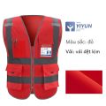 An Toàn Phản Quang  Áo Hai Dây Quần Áo Bảo Vệ Nhiều Túi Cho Nhân Viên Tại Nơi Xây Dựng Thực Thi Pháp Luật Giao Thôngđồng Phục. 