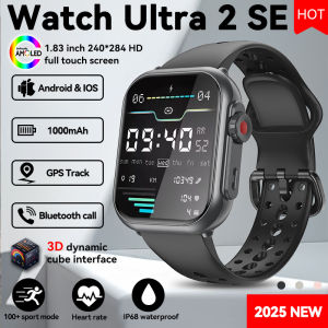 2025 New Watch Ultra 2 SE Men 1000mAh Battery 3D AMOLED Screen BT Call IP68 Waterproof Sports Smart Watch For IOS Android Women