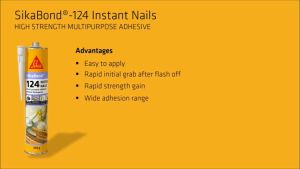 SIKABOND®-124 INSTANT NAILS - High Strength Multipurpose Adhesive