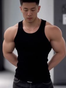 เสื้อกั๊กคอตตอนสำหรับผู้ชาย ทรงเข้ารูป ดูดซับเหงื่อได้ดี ทรงหลวม แขนกุด เสื้อออกกำลังกายแบบลำลอง แฟชั่นสตรีท