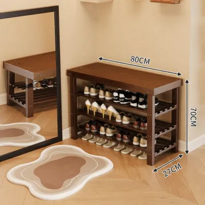 YONGJUE | Entrance Shoe Bench with Built-in Shoe Rack