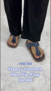 [NEW] Stepzy Comfort Men Flip-Flop Sandal M25-800 (Navy Black)