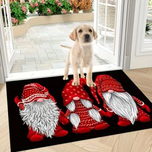 VIKAMA Giáng Sinh Sang Trọng Tối Giản Thảm Chống Thấm Nước Chống Phai Màu Polyester Cho Phòng Khách Phòng Ngủ Lối Vào Ngoài Trời Trang Trí Nhà