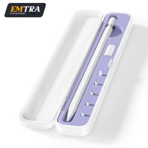 มีให้เลือก 4 สี กล่องใส่ดินสอไอแพด ป้องกันการตกกระแทก สำหรับ Apple Pencil รุ่นที่ 1/2 กล่องเก็บแบบพกพา อุปกรณ์จำเป็นสำหรับการเดินทาง