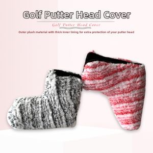 Straight & L-shaped Thickened Velvet Golf Putter Cover