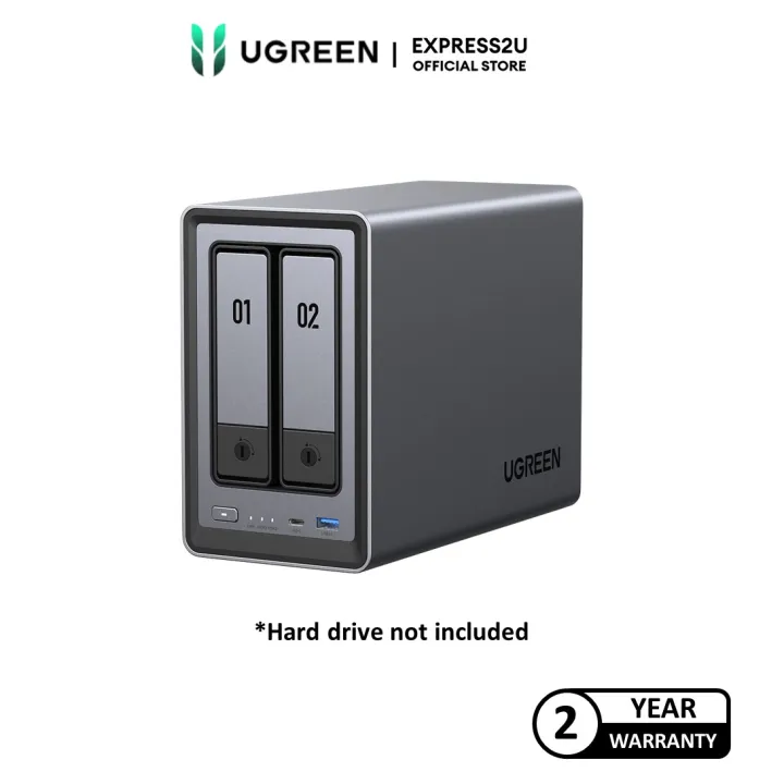 UGREEN NASync DXP2800 2 BAY (N1004C, 8GB DDR5, 2.5GbE, HDMI 4K)